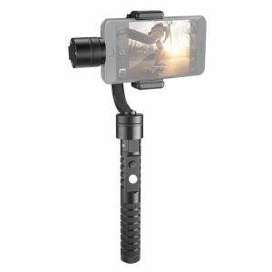 3-Axisvideo håndholdt børstet metal gimbal stabilisator til smart telefon AF1 V2